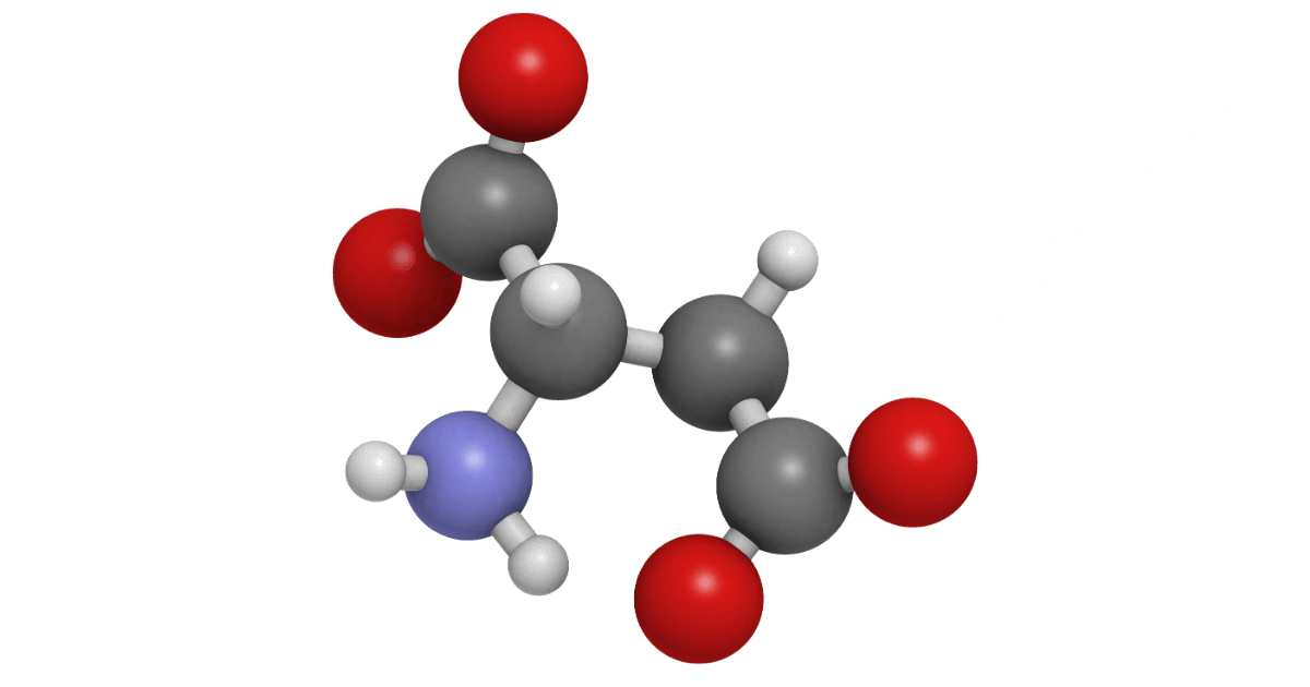 Molecular model illustration representing an amino acid